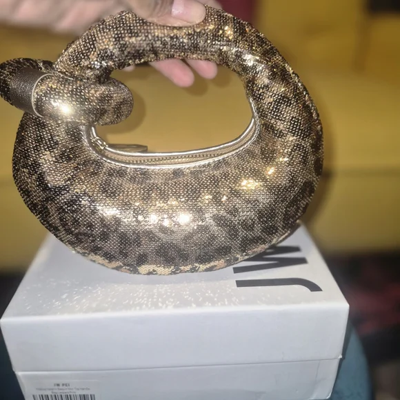 JW PEI Gold Textured Handbag - Picture 3 of 5